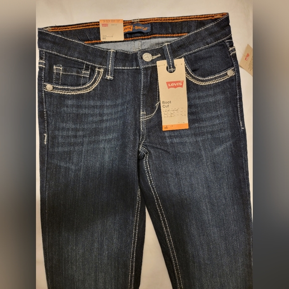 NWT Levi's Girl's 14 Slim Boot Cut Stretch Denim Jean - Picture 5 of 13